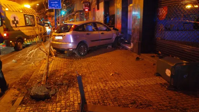 Imagen del accidente colgada por DYA Zaragoza en su blog