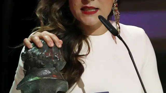 Candela Peña recogía su premio en la gala de los Goya