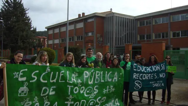 En la anterior protesta organizada por Marea Verde participaron 50 instalaciones aragonesas.