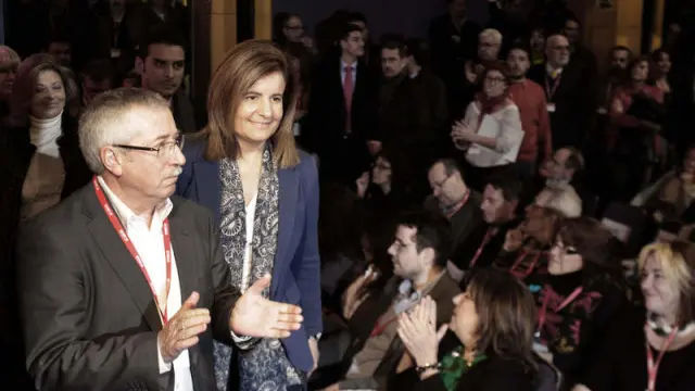 Toxo, con la ministra Fátima Báñez