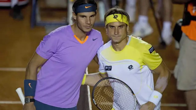 Los tenistas Rafa Nadal y David ferrer