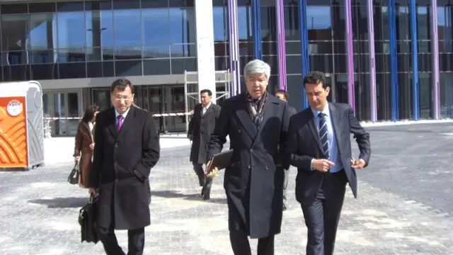 Visita de una delegación de Kazajistán al recinto de Zaragoza Empresarial