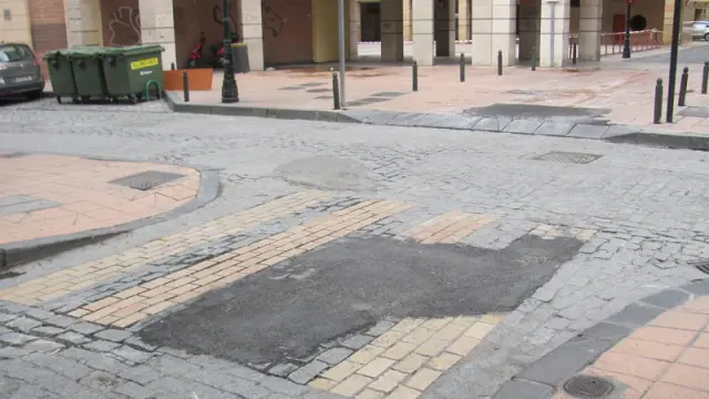 Pavimiento de la calle de Predicadores de Zaragoza