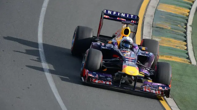 Vettel durante la segunda sesión libre para el Gran Premio de Australia.