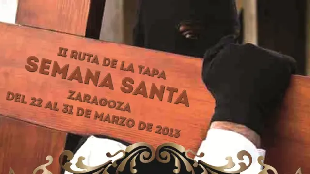 Cartel promocional de la Ruta de Tapas de la Semana Santa de Zaragoza