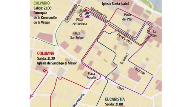 Procesiones del Jueves Santo 2013 en Zaragoza