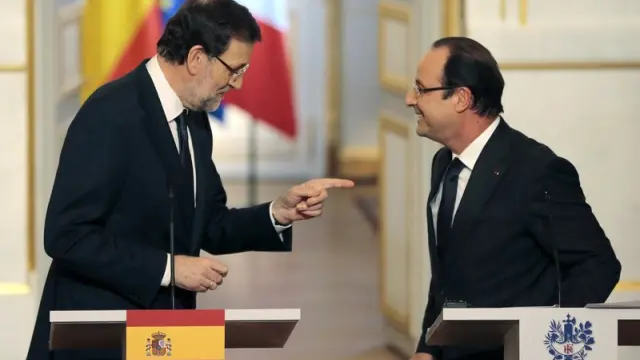 Rajoy y Hollande en el Elíseo