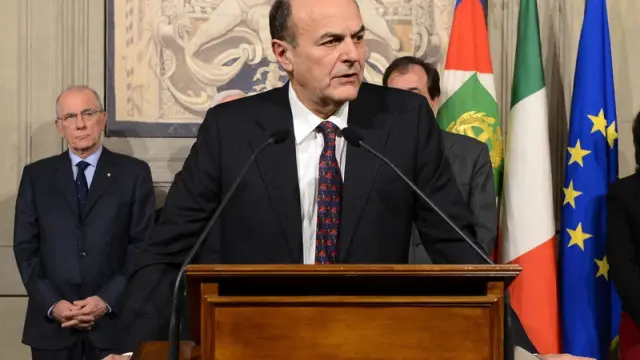 El líder del centroizquierda italiano, Pier Luigi Bersani