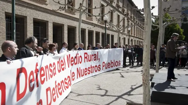 Los alcaldes de Aragón se han manifestado contra la reforma local del PP