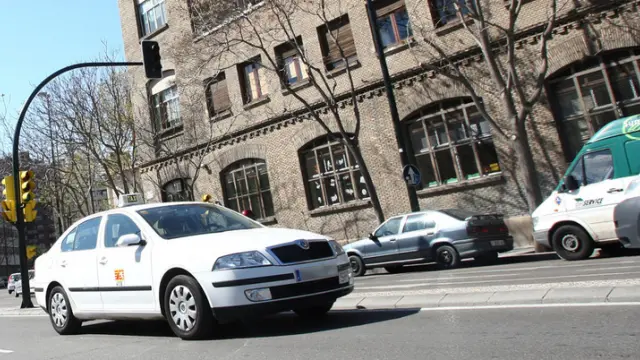 Un taxi en Zaragoza