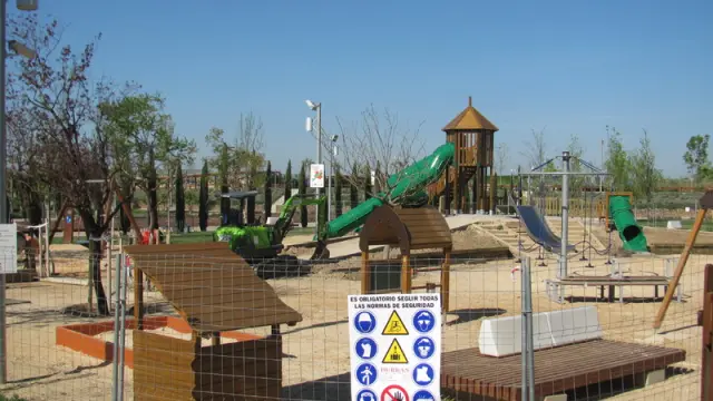 La zona infantil del Parque del Agua de Zaragoza fue inaugurada en 2013.