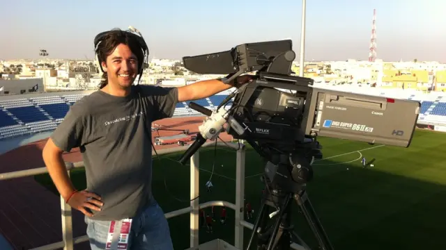 Rafael Agüeras, trabajando en Qatar