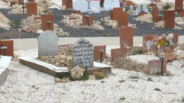 Tumbas musulmanas en el cementerio de Torrero