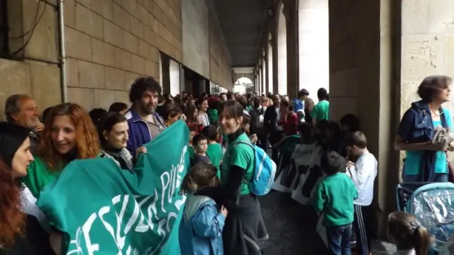 Manifestación contra la Lomce en Huesca