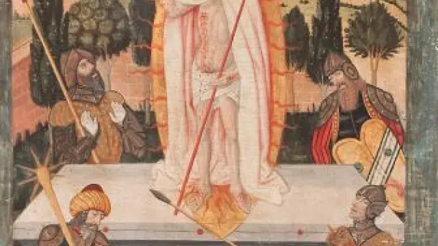 'La Resurrección' es una pintura al temple sobre tabla realizada por Pere García de Benavarri.