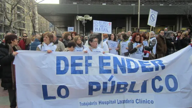 Protesta del sector sanitario