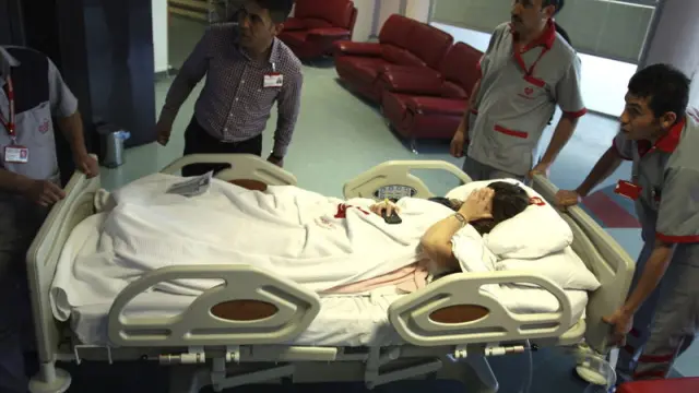 Una herida en el accidente del globo aerostático es atendida en un hospital