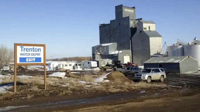 Zona de extracción por 'fracking' en Dakota del Norte (EE.UU.)