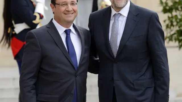 Hollande y Rajoy en París