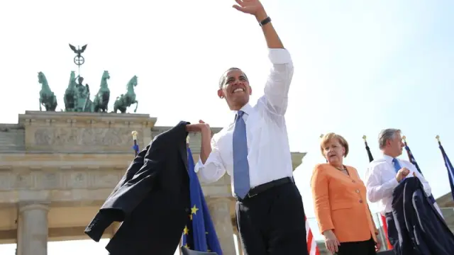 Obama ha dado un discurso multitudinario en Berlín