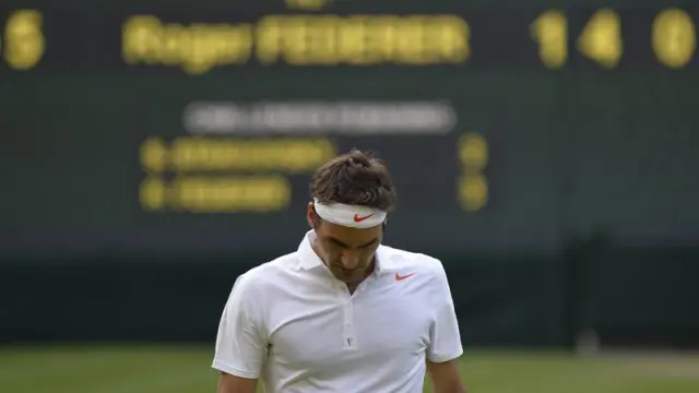 Roger Federer tras el partido
