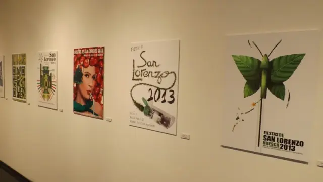 Exposición de carteles de San Lorenzo en Huesca