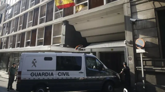 Bárcenas llegó a la Audiencia Nacional a las 9.25 en un furgón de la Guardia Civil.