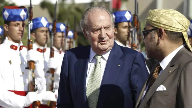 El Rey Juan Carlos junto a Mohamed VI
