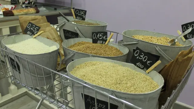 Diferentes tipos de arroz en El Gourmet del pan de Zaragoza