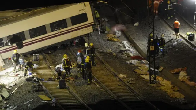 Accidente de tren en Santiago
