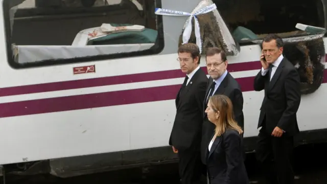 Mariano Rajoy ha visitado la zona, junto a la ministra Ana Pastor y el presidente de Galicia