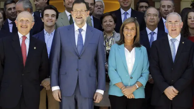 Rajoy con los médicos en La Moncloa