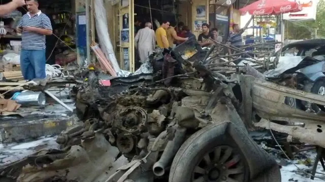 Uno de los coches bomba utilizados