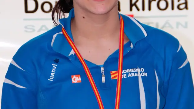 La nadadora aragonesa María Delgado