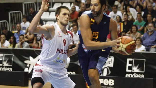 Amistoso previo al Eurobasket entre España y Polonia