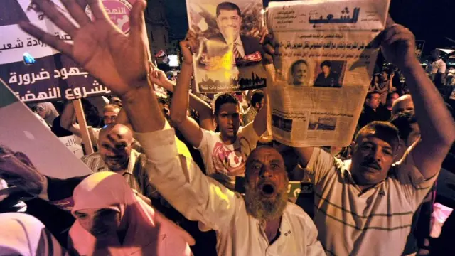 Manifestaciones en El Cairo