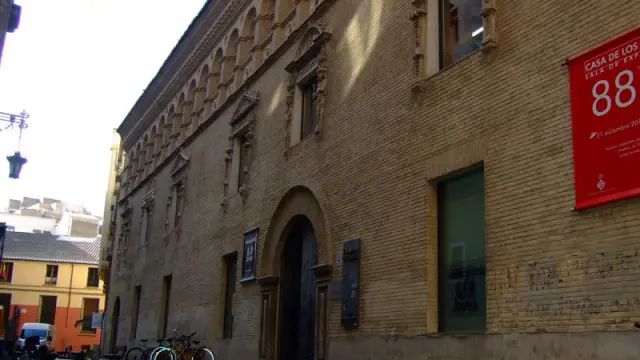 La Casa de los Morlanes acoge a la Filmoteca de Zaragoza.