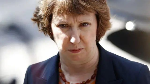 Catherine Ashton, en la reunión de este miércoles.