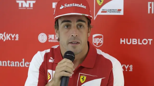 Alonso, durante la rueda de prensa de este jueves.