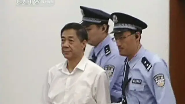 Bo Xilai durante el juicio