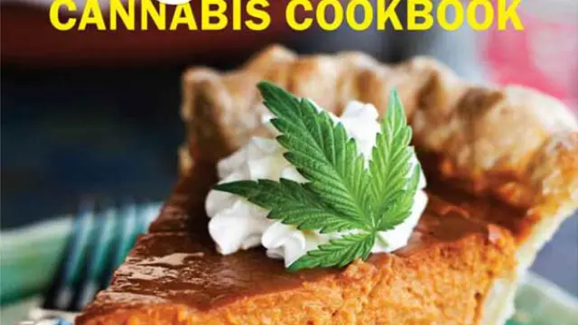 Portada de un libro sobre comida con marihuana