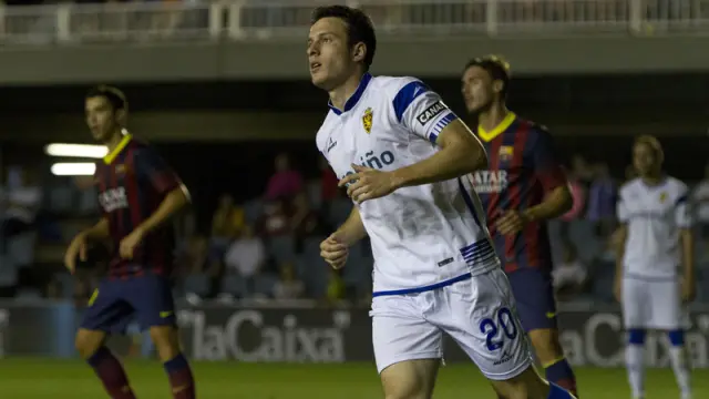 Henríquez, en su debut con el Real Zaragoza