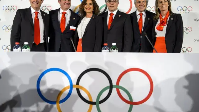 Representantes de la candidatura olímpica española