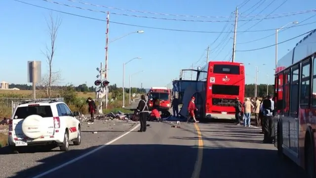 Imagen de la zona del accidente en Ottawa