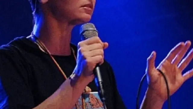 La cantante Sinead O'Connor en un concierto.