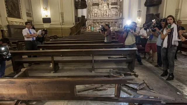 Explosión en la basílica del Pilar