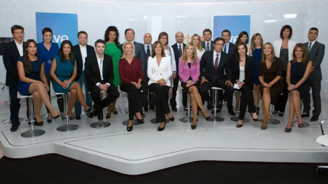 El equipo de presentadores de TVE