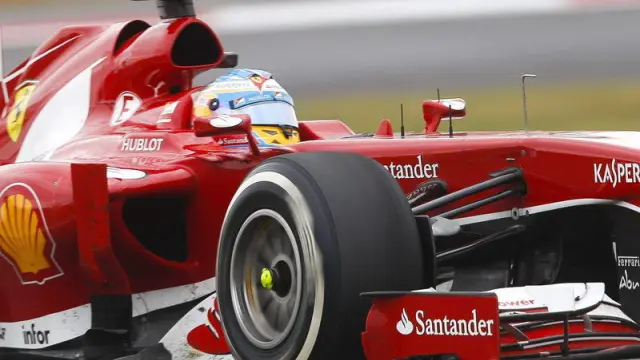 Fernando Alonso, durante el Gran Premio de Corea