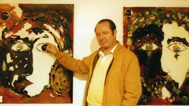 Manuel García Maya en 1986, cuando expuso en Filosofía y Letras.