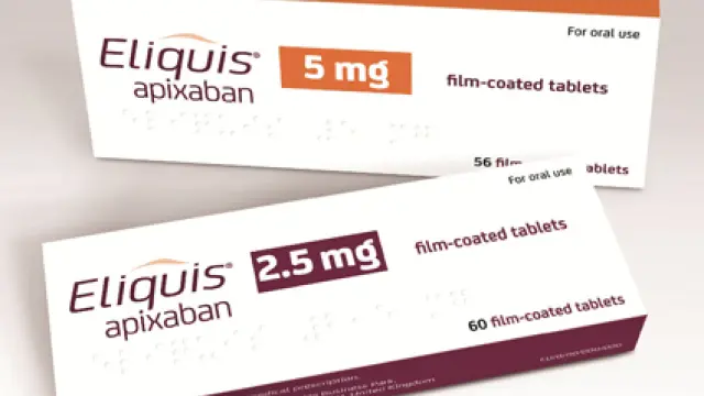 El nuevo anticoagulante apixaban, comercializado por Bristol-Myers y Pfizer con el nombre de 'Eliquis'
